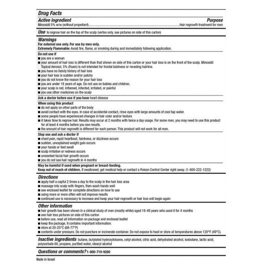 Kirkland Schaum Minoxidil 5% ist ein wirksames Haarwuchsmittel, das für Männer mit anlagebedingtem Haarausfall entwickelt wurde. Mit einer speziellen Formel enthält es 5% Minoxidil, um das Haarwachstum zu fördern und Haarverlust zu stoppen. Die leichte Schaumtextur ermöglicht eine einfache Anwendung und schnelle Absorption.