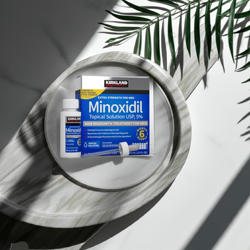 KIRKLAND MINOXIDIL 5% MÄNNER 6 x 60ml Flaschen (6 Monatspackung)