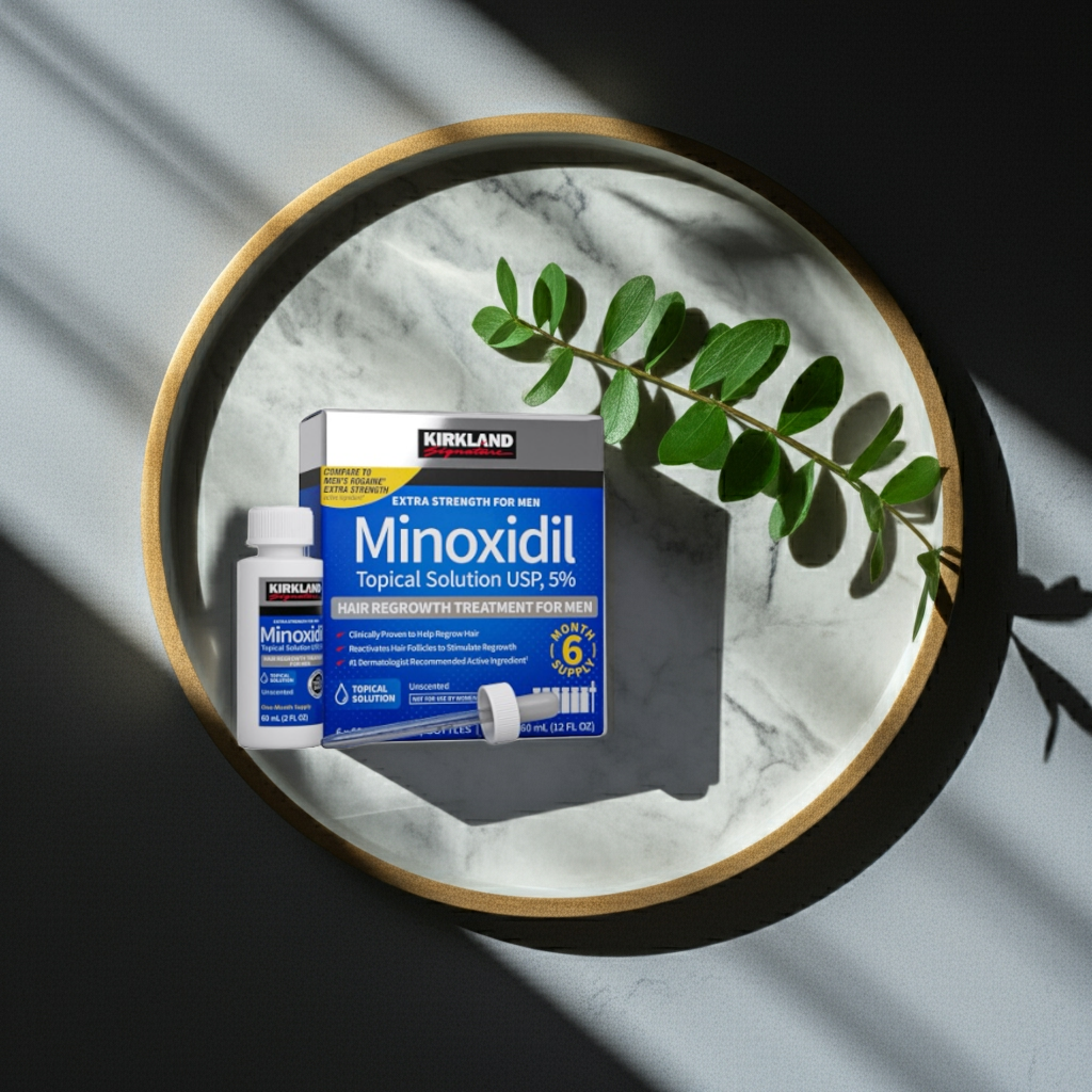 KIRKLAND MINOXIDIL 5% MÄNNER 6 x 60ml Flaschen (6 Monatspackung)
