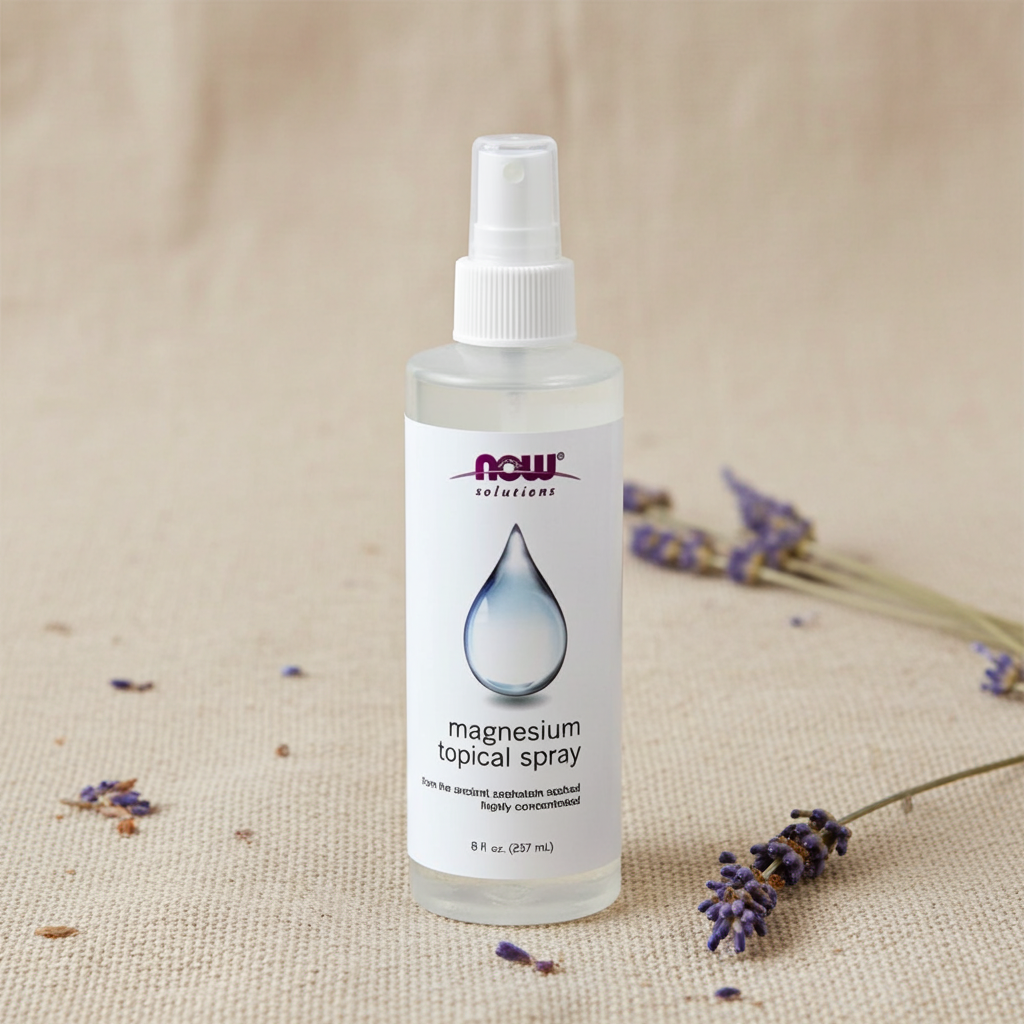NOW Foods Magnesium Topical Spray 237 ml – Magnesium Spray für Kopfhaut, Haarwachstum & Anti-Haarausfall Pflege