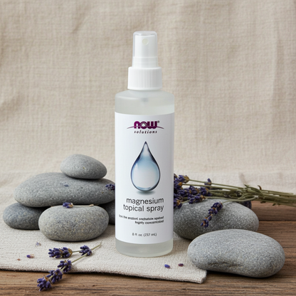 NOW Foods Magnesium Topical Spray 237 ml – Magnesium Spray für Kopfhaut, Haarwachstum & Anti-Haarausfall Pflege