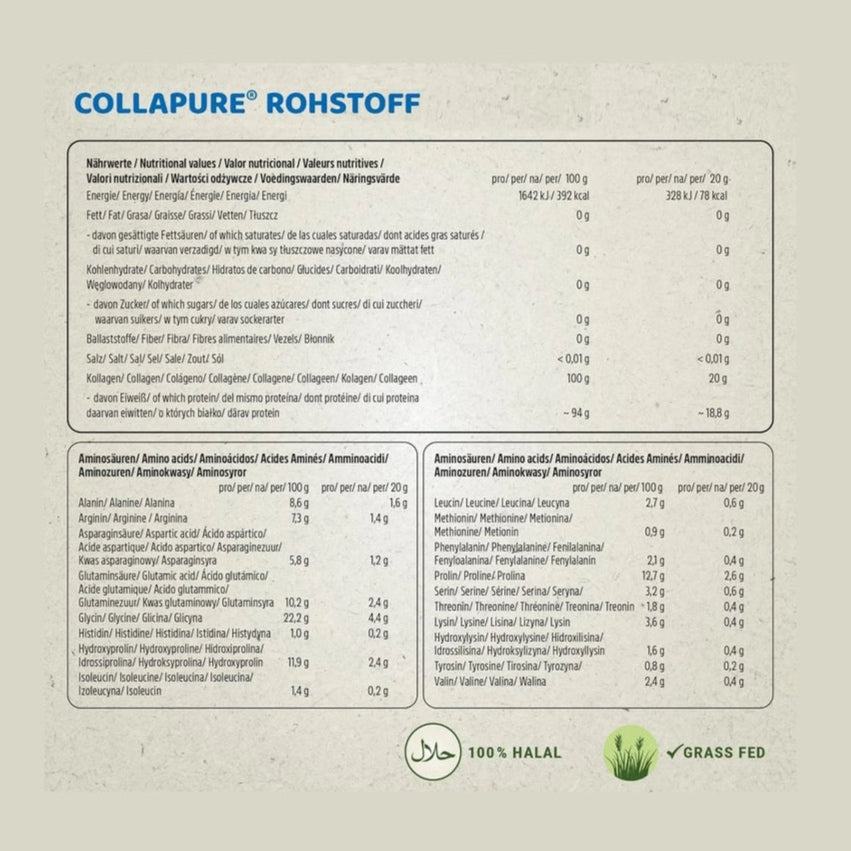 Hochwertiges Kollagen Pulver zur Unterstützung von Gelenken Knorpel und Bindegewebe