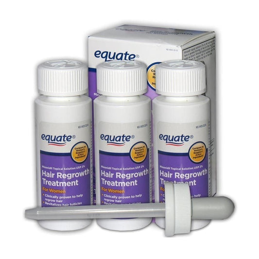 Erfahren Sie mit Equate's Minoxidil 2 % für Frauen, das von Ärzten empfohlen wird, das Wachstum von dickem, gesundem Haar. Mit nur einer Flasche und einer Pipette können Sie die Probleme von Haarausfall und dünner werdendem Haar bekämpfen. Sagen Sie "Auf Wiedersehen" zu schütterem Haar und "Hallo" zu mehr Selbstvertrauen und Attraktivität.