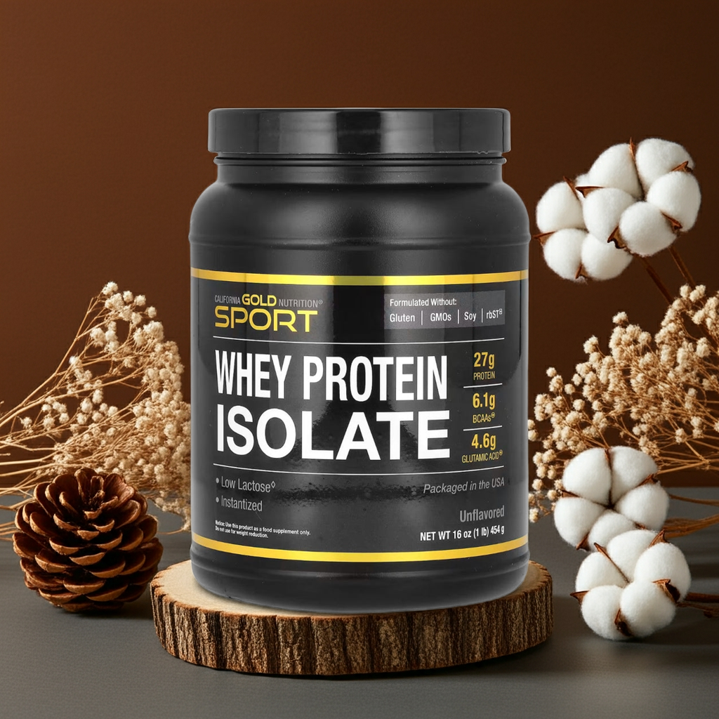 Sport, Molkenproteinisolat, geschmacksneutral, 454 g (1 lb.)