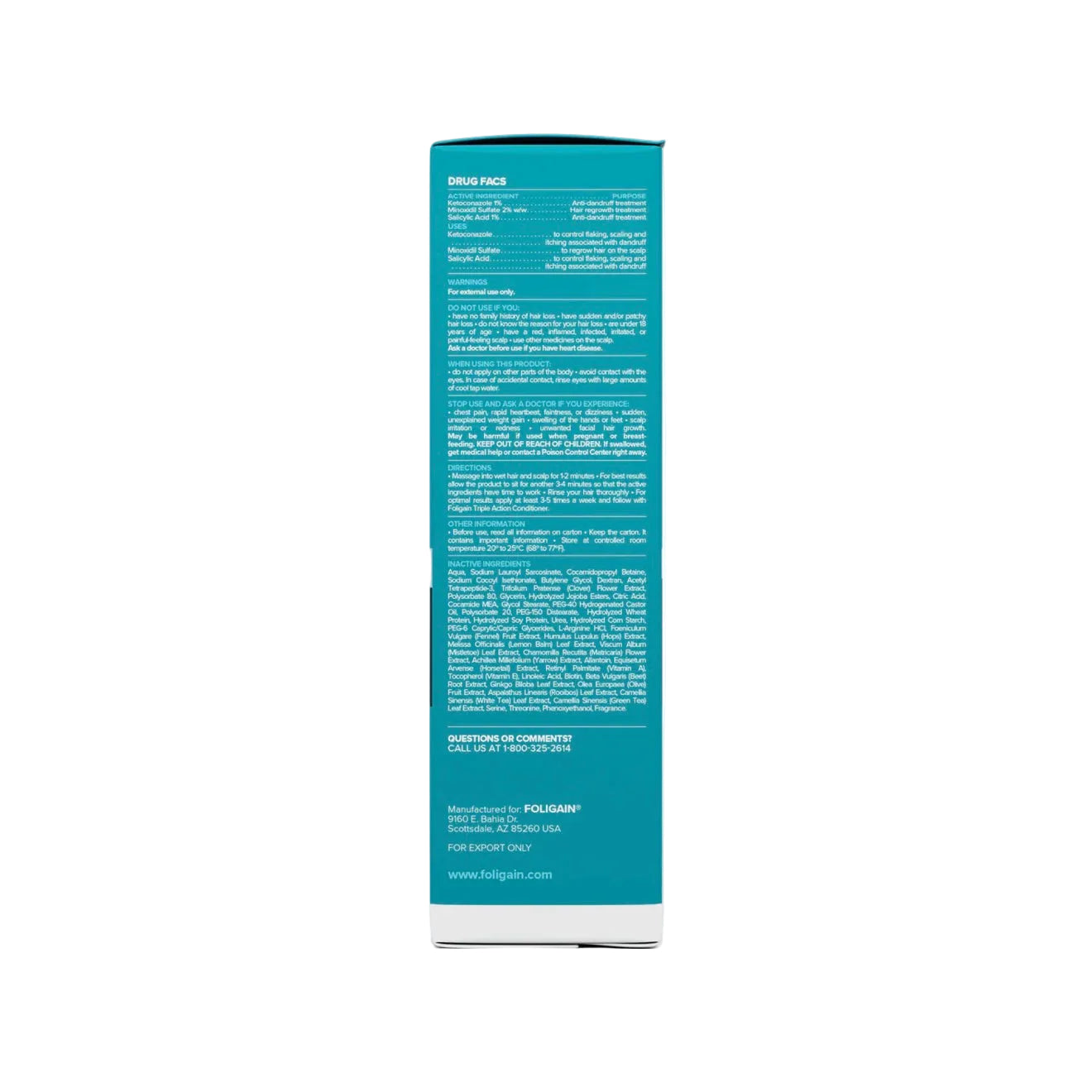 Minoxidil und Trioxidil Shampoo von FOLIGAIN für volleres und gesünderes Haar