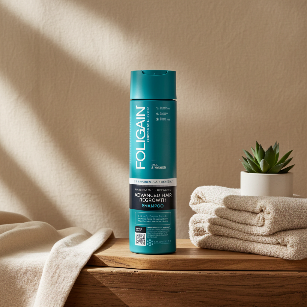 Shampoo von FOLIGAIN zur Reinigung der Kopfhaut und Pflege der Haarwurzeln