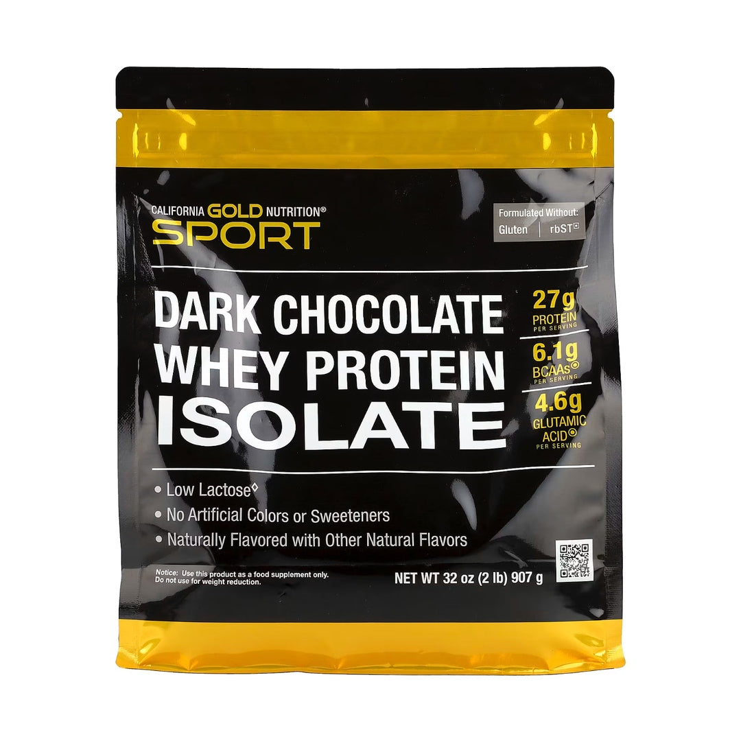 Sport, Whey Protein Isolate, Molkenproteinisolat, dunkle Schokolade, 907 g (2 lb.)