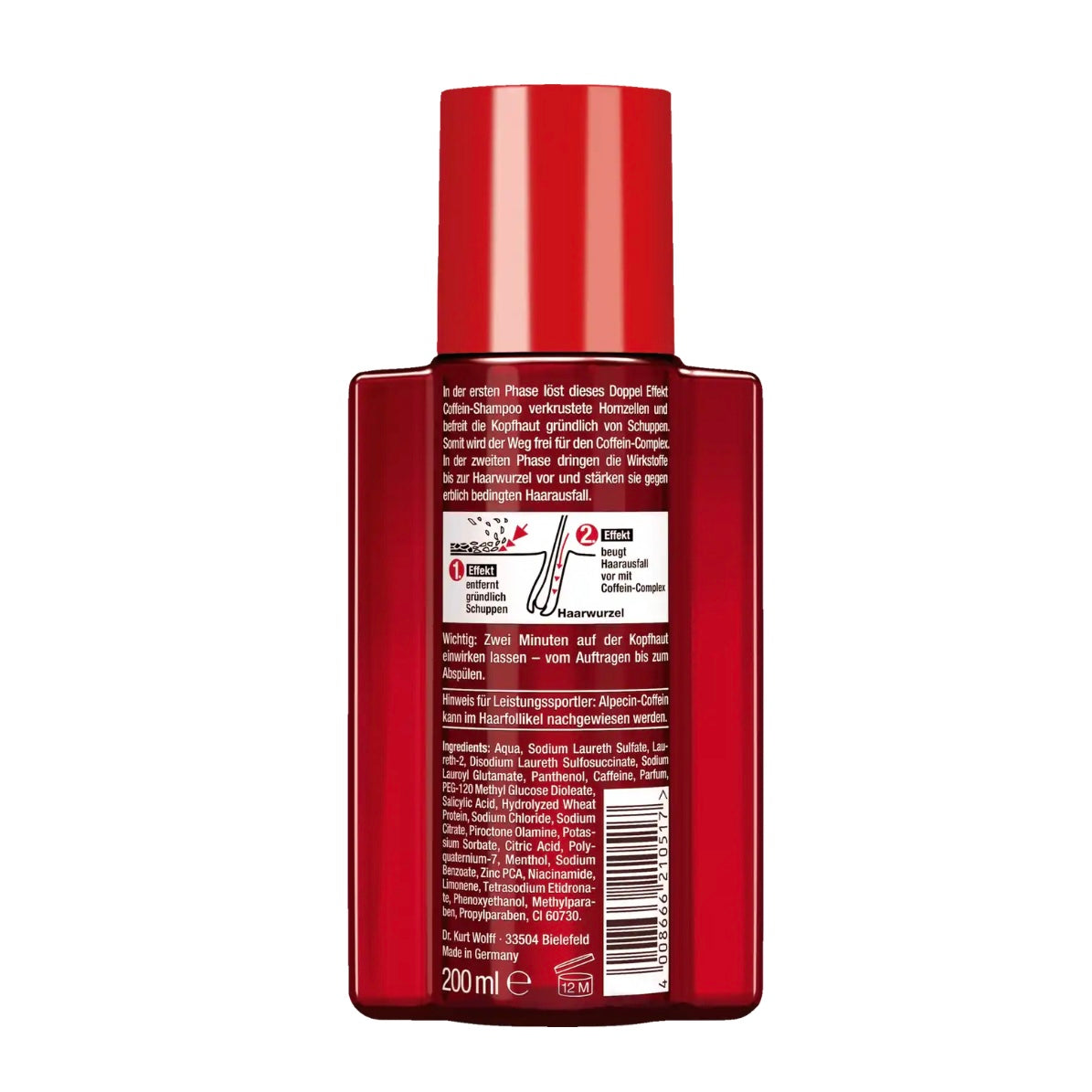 Alpecin Doppel Effekt Coffein-Shampoo, 200 ml
