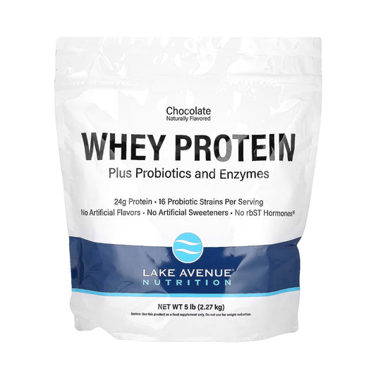 Whey Protein + Probiotics, Molkenprotein + Probiotika, Schokoladengeschmack, 2,27 kg (5 lb.)