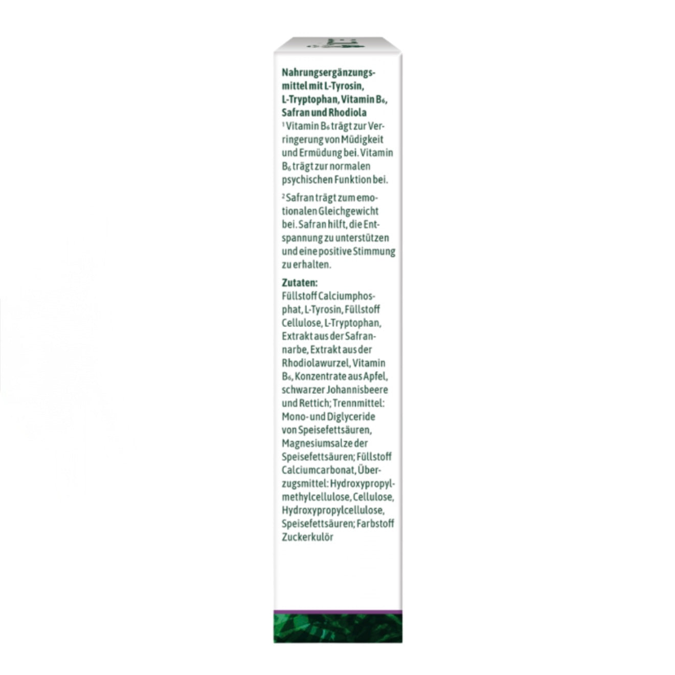 Hübner Gute Laune – Stimmungsaufheller mit L‑Tyrosin, L‑Tryptophan, Vitamin B6, Safran & Rhodiola, 30 Tabletten