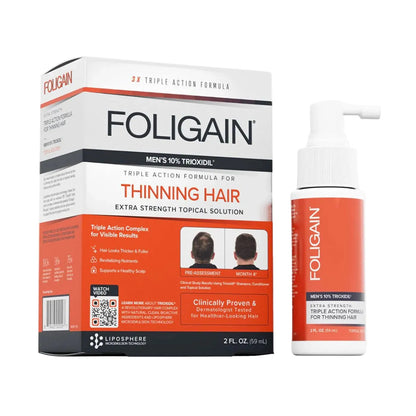 FOLIGAIN Triple Action Intensivformel mit 10 % Trioxidil für Männer mit dünner werdendem Haar, 59 ml