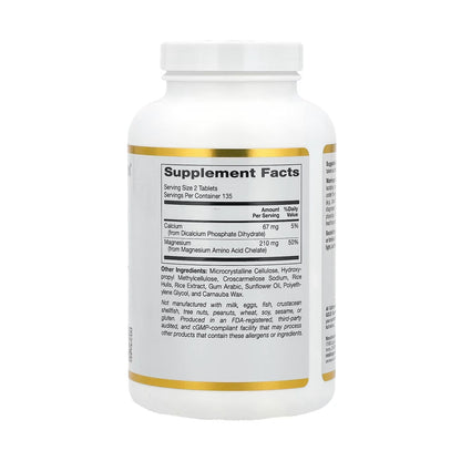 Magnesium Chelate with Calcium, Magnesium-Chelat mit Calcium, 210 mg, 270 Tabletten