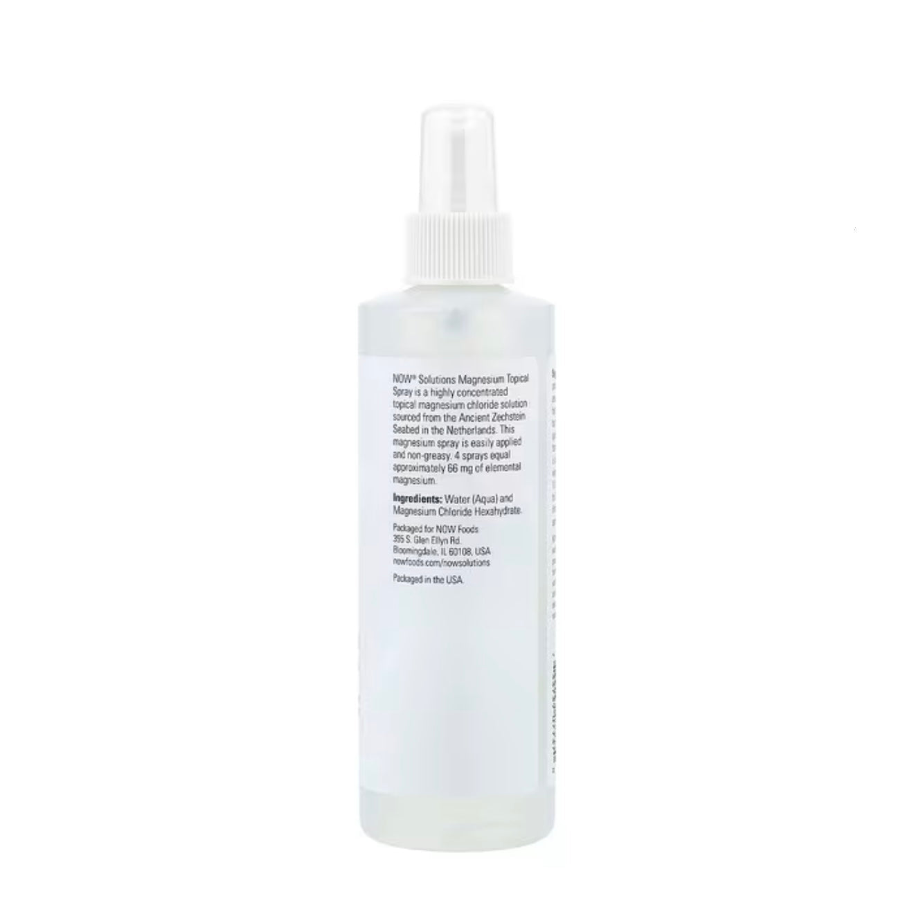 NOW Foods Magnesium Topical Spray 237 ml – Magnesium Spray für Kopfhaut, Haarwachstum & Anti-Haarausfall Pflege
