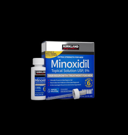 KIRKLAND MINOXIDIL 5% MÄNNER 6 x 60ml Flaschen (6 Monatspackung)