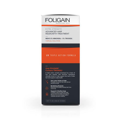 FOLIGAIN Advanced Haarwuchs für Männer Minoxidil 5 % + Trioxidil 5 %, ausreichend für 1 Monat