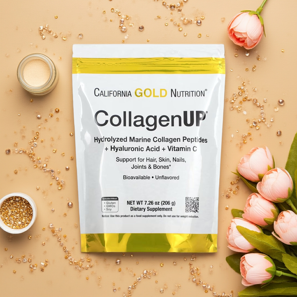 CollagenUP, hydrolysierte Meereskollagenpeptide mit Hyaluronsäure und Vitamin C, geschmacksneutral, 206 g