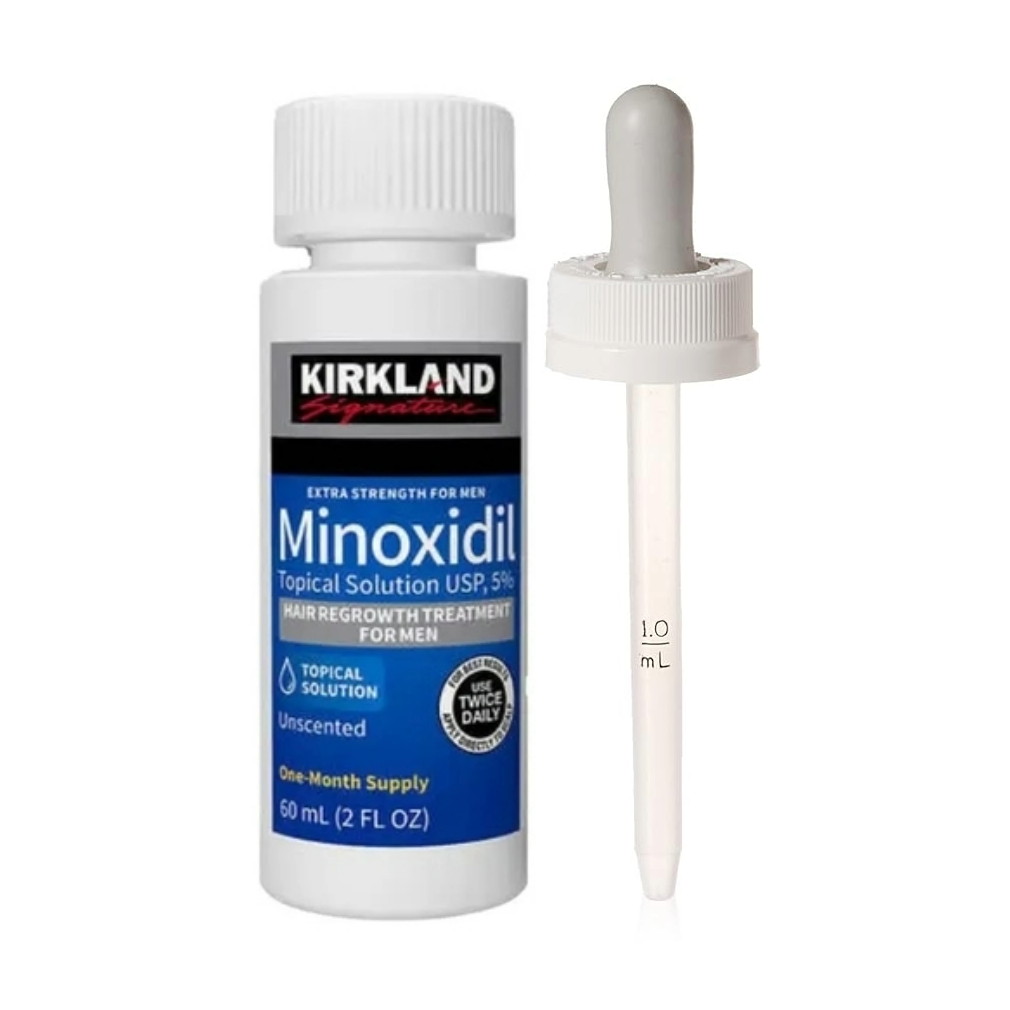 Kirkland Minoxidil hilft bei Haarausfall und fördert das Haarwachstum. Mit 5% Minoxidil in einer Flasche und einer Originalpipette zur genauen Dosierung. Wissenschaftlich erwiesen und von Experten empfohlen.