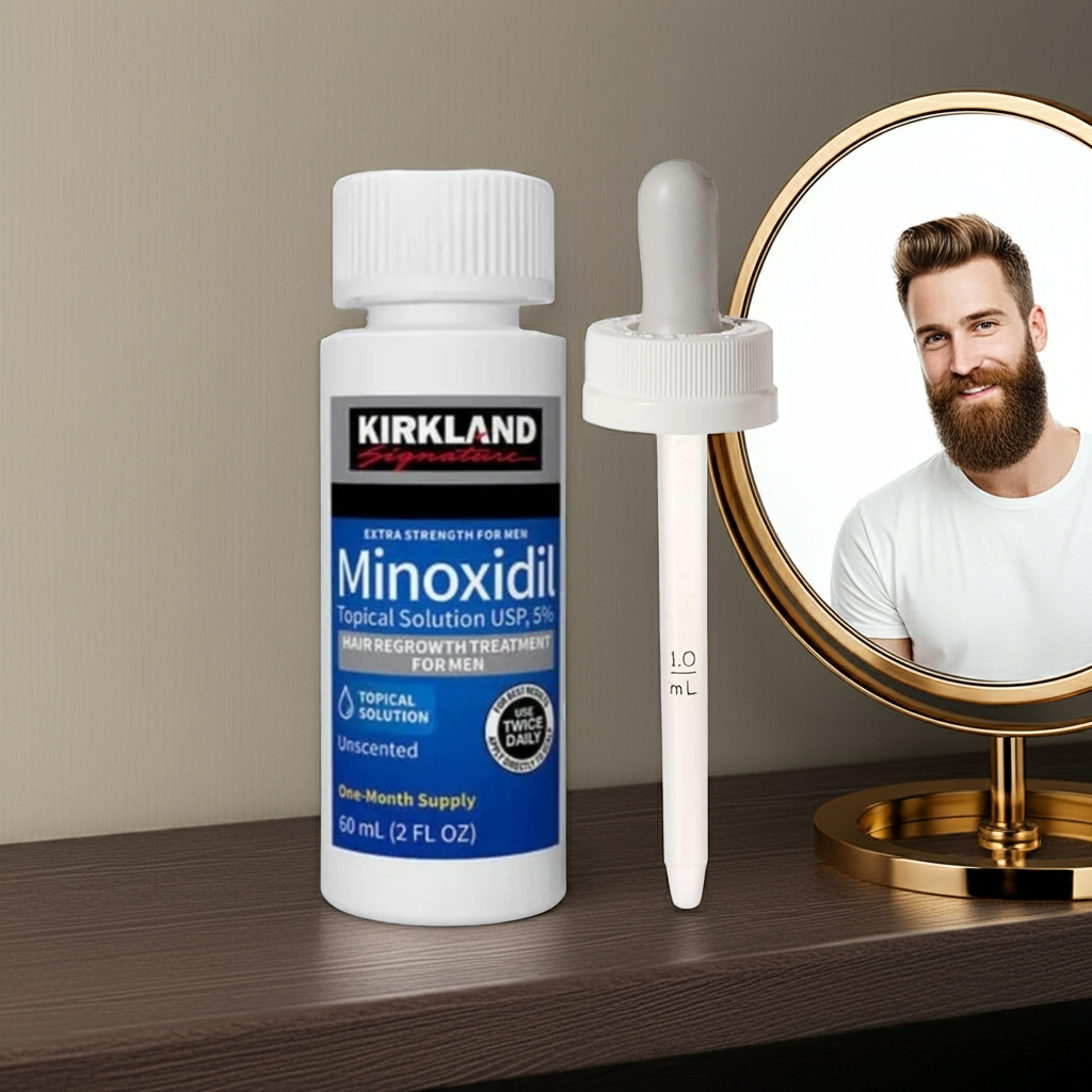 KIRKLAND MINOXIDIL 5% MÄNNER 6 x 60ml Flaschen (6 Monatspackung)