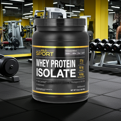 Sport, Molkenproteinisolat, geschmacksneutral, 454 g (1 lb.)