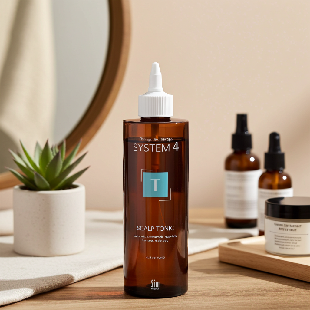 Kopfhautpflege Produkt System 4 zur Förderung gesunder Haarfollikel und Haarqualität