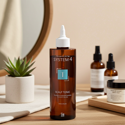 Kopfhautpflege Produkt System 4 zur Förderung gesunder Haarfollikel und Haarqualität