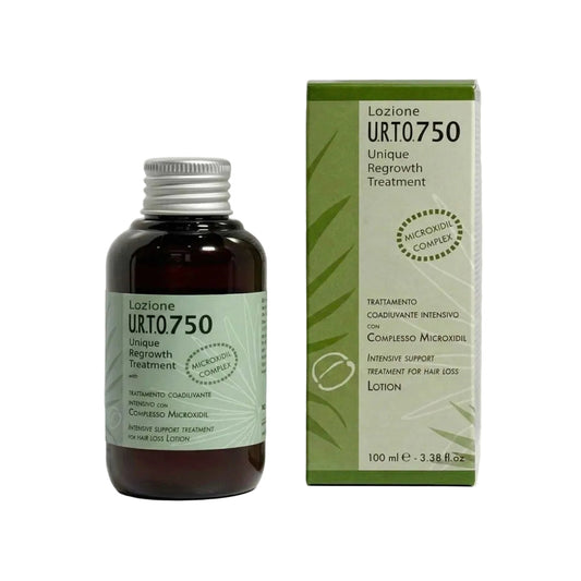 URTO 750 Optima Verpackung Haarwachstum Lotion gegen Haarausfall mit Serenoa Koffein Biotin Formel
