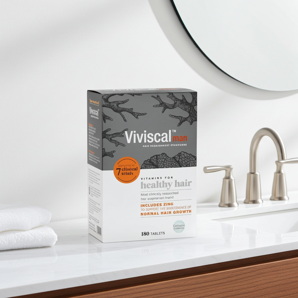 Viviscal Man Haarwachstum Produkt zur Unterstützung dichterer Haare bei Männern