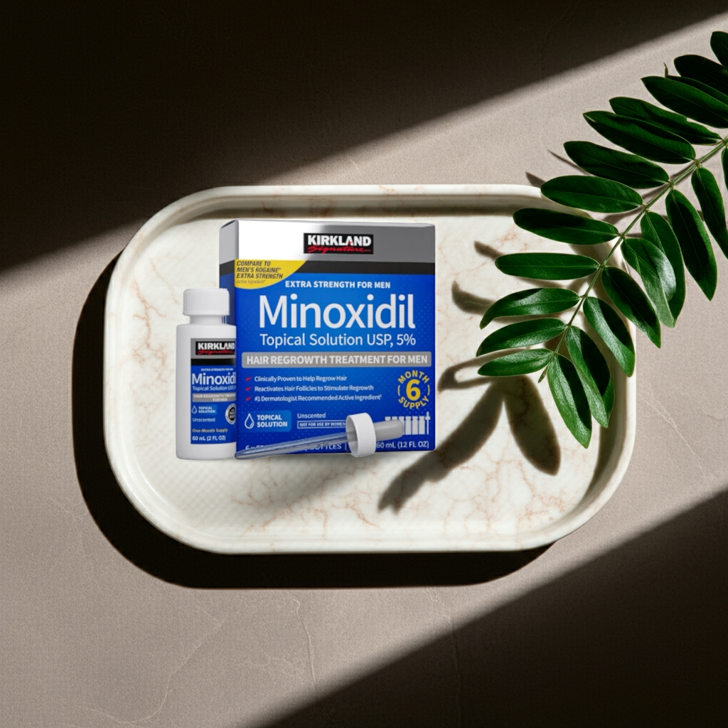 KIRKLAND MINOXIDIL 5% MÄNNER 6 x 60ml Flaschen (6 Monatspackung)