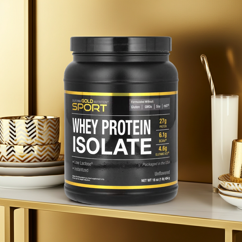 Sport, Molkenproteinisolat, geschmacksneutral, 454 g (1 lb.)