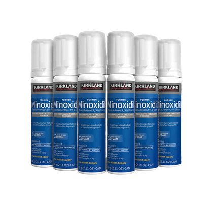 Kirkland Foam Minoxidil 5 % (Set mit Flaschen 6x60g)