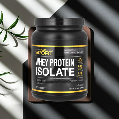 Sport, Molkenproteinisolat, geschmacksneutral, 454 g (1 lb.)