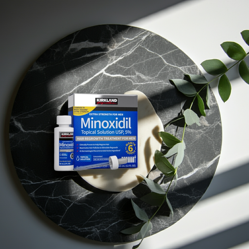 KIRKLAND MINOXIDIL 5% MÄNNER 6 x 60ml Flaschen (6 Monatspackung)