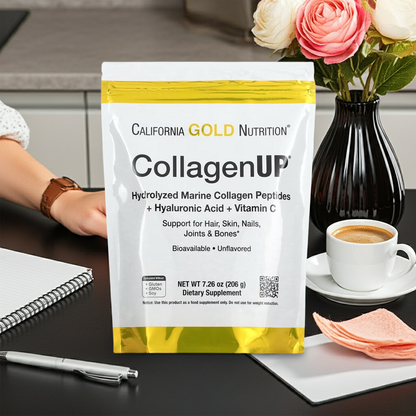 CollagenUP, hydrolysierte Meereskollagenpeptide mit Hyaluronsäure und Vitamin C, geschmacksneutral, 206 g