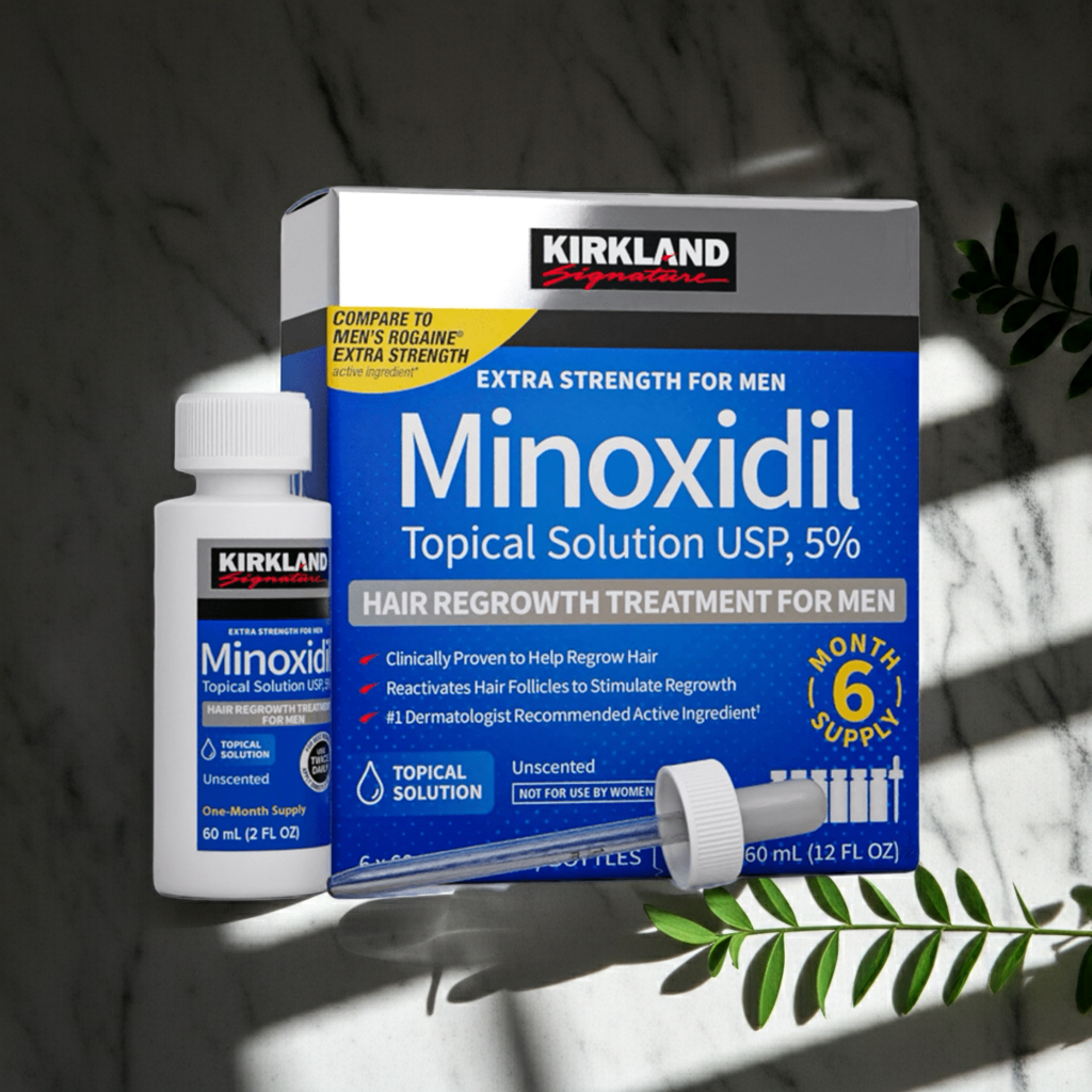 KIRKLAND MINOXIDIL 5% MÄNNER 6 x 60ml Flaschen (6 Monatspackung)