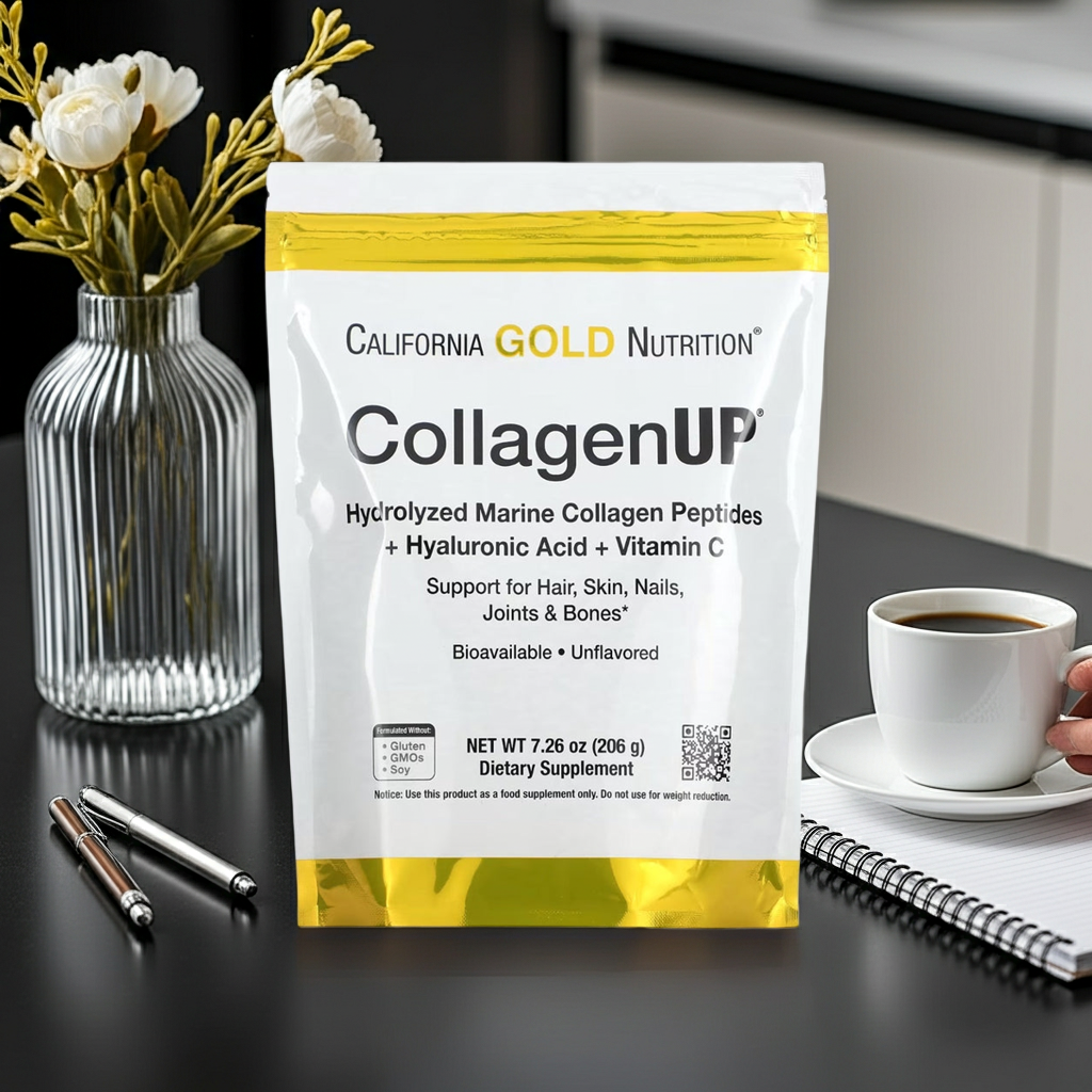 CollagenUP, hydrolysierte Meereskollagenpeptide mit Hyaluronsäure und Vitamin C, geschmacksneutral, 206 g